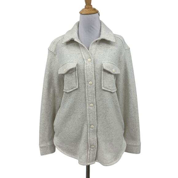 Haven Well Within Jacket Womens XS Extra Small Snow Snap Buttons Fleece Pocket - Picture 1 of 12